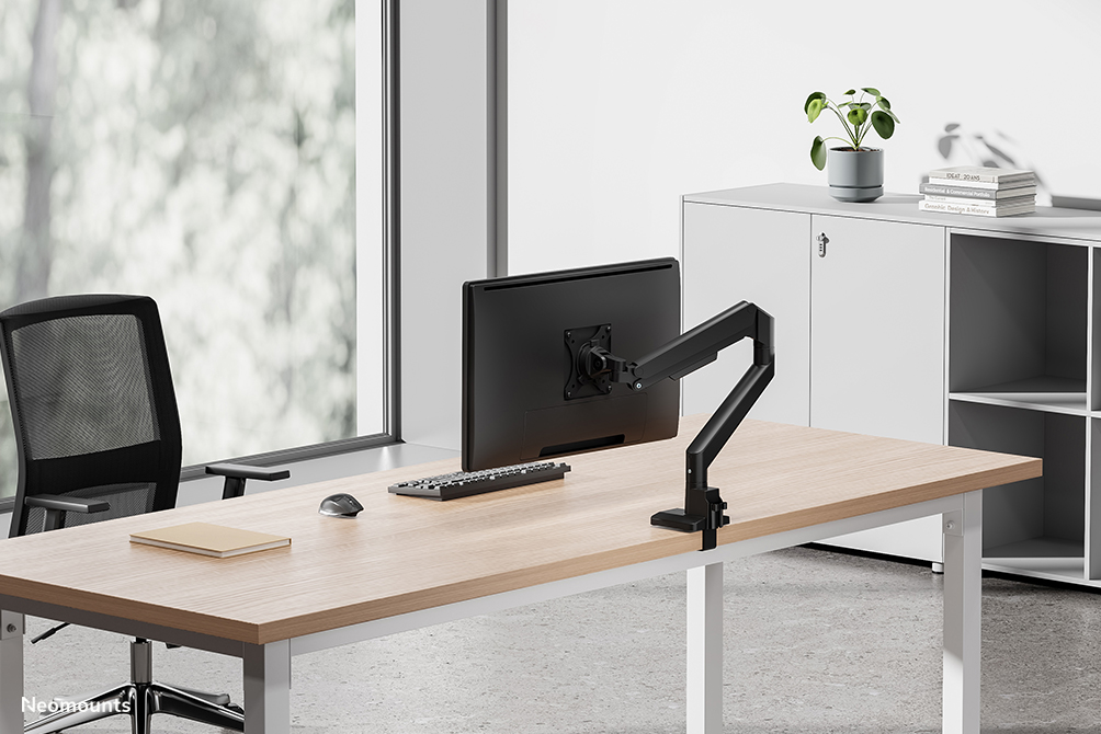 Neomounts DS70-250BL1 Monitorarm 17-35" - Gasfeder - Topfix - 180°-Stopp
